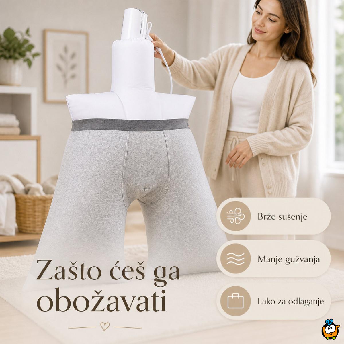 Brzi sušač odeće za fen – 2u1 kalup za majice i pantalone