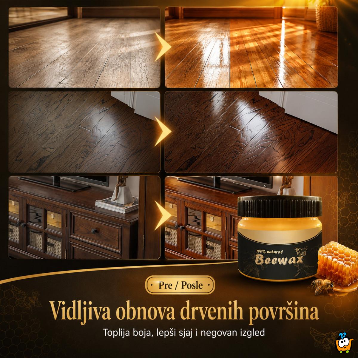 BEEWAX pčelinji vosak za drvo – obnova, sjaj i zaštita nameštaja