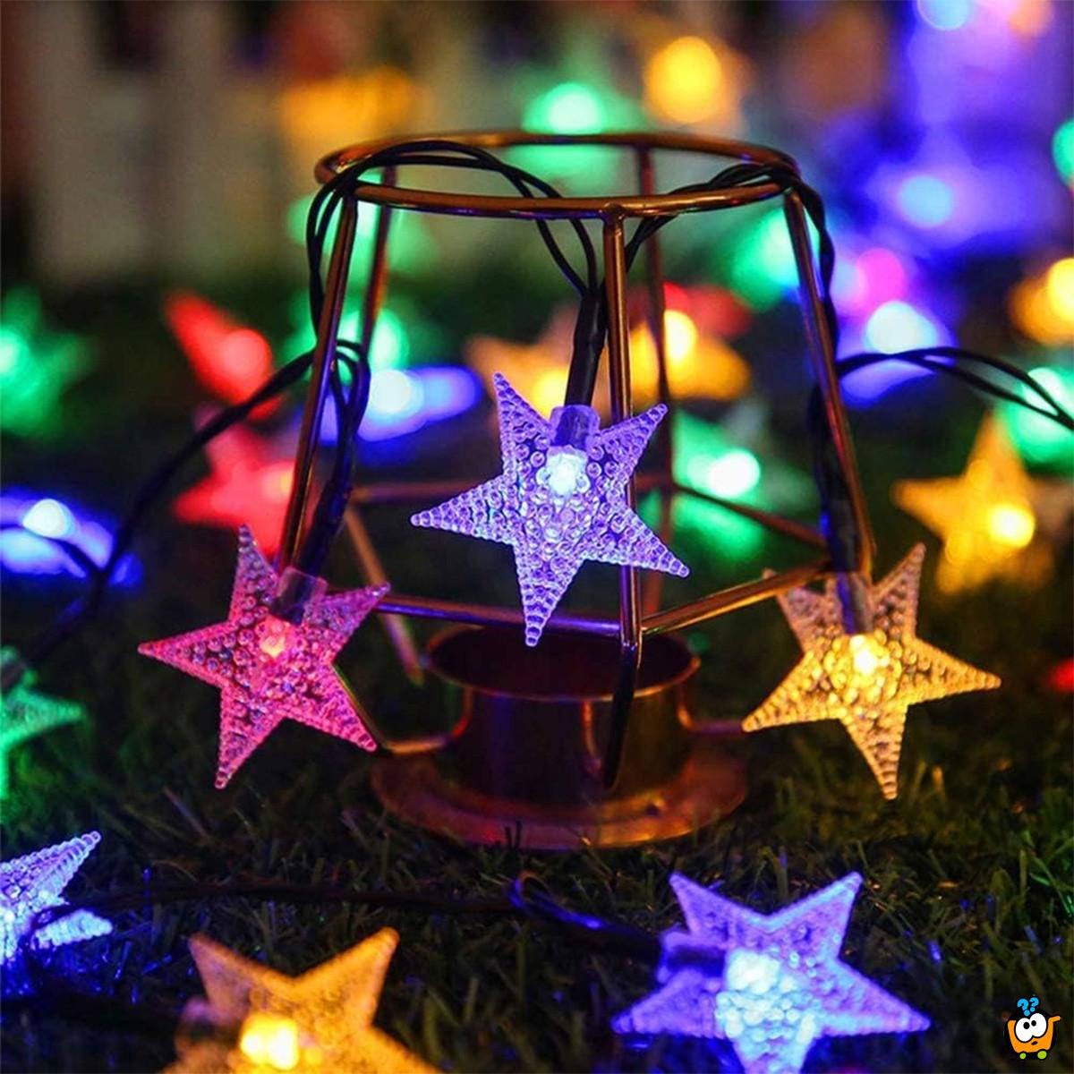 Stars Magic - Niz šarenih lampica zvezdica 3m