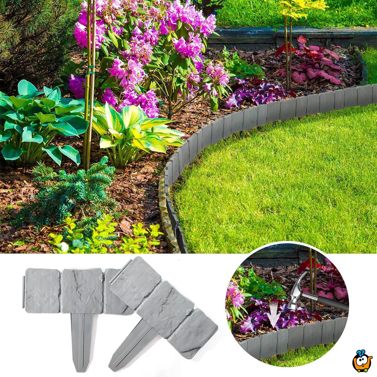 Stone fence – Set od 10 fleksibilnih ogradica za baštu