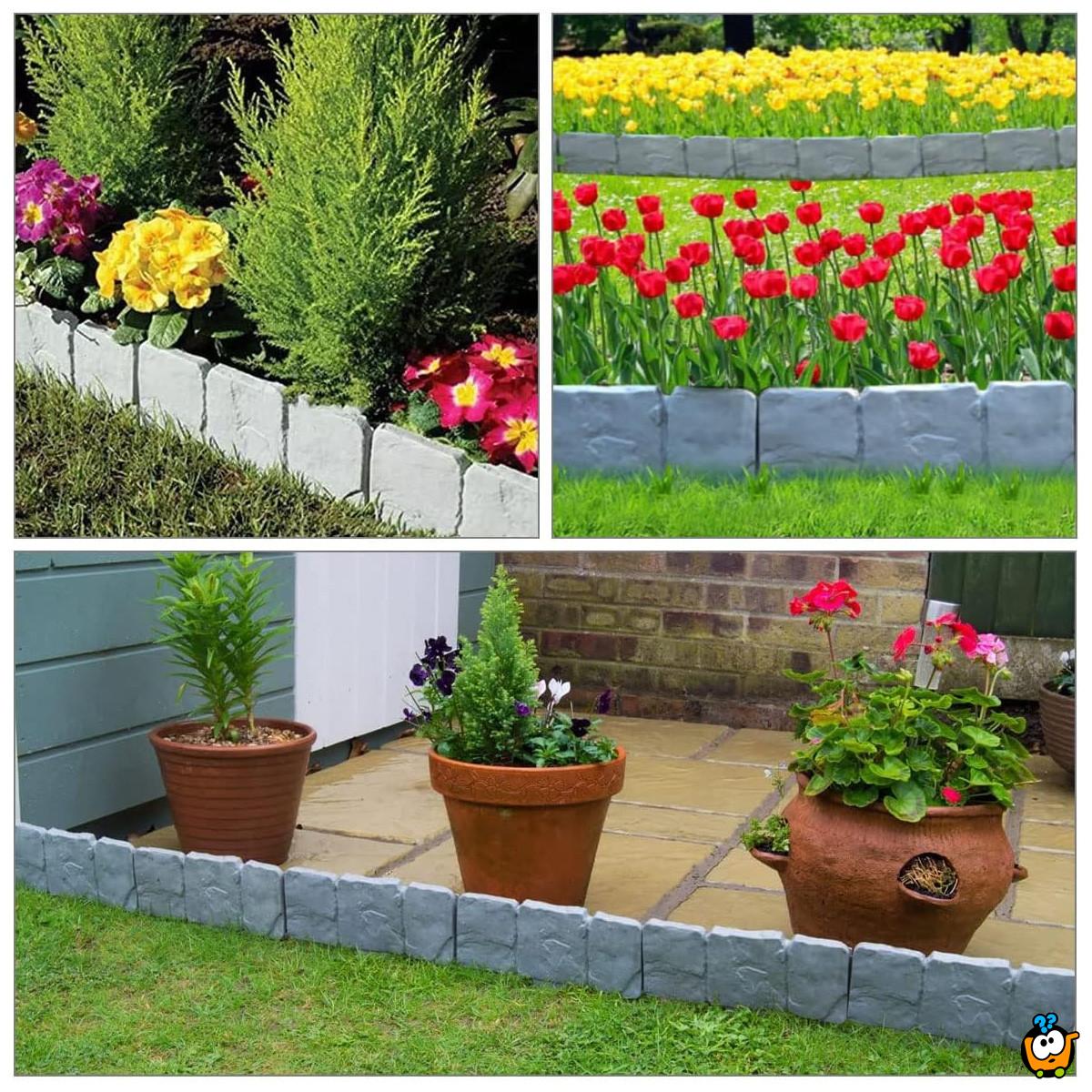 Stone fence – Set od 10 fleksibilnih ogradica za baštu