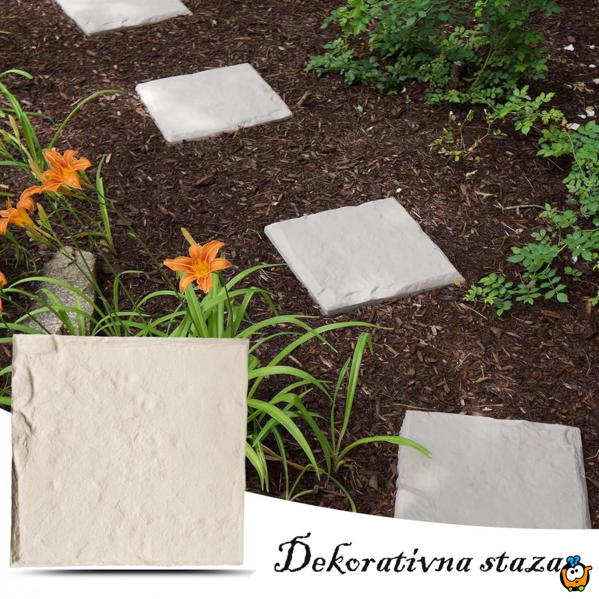 Ubodna PVC ploča za dvorište 40x40 cm - za stazu u imitaciji kamena