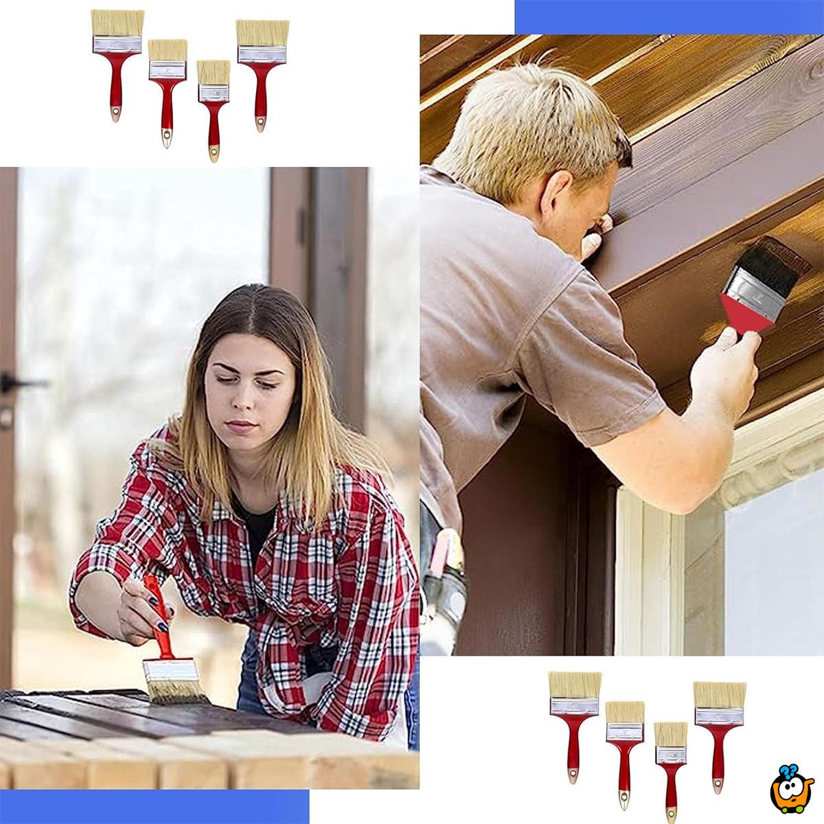Trodelni set četkica za farbanje