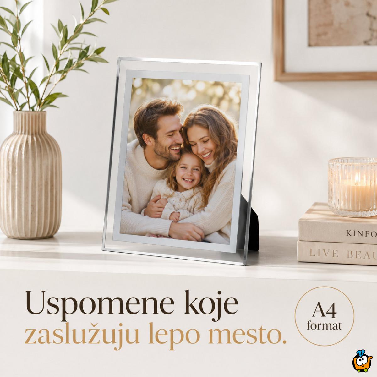 A4 stakleni ram za slike, diplome i postere 21 x 29,7 cm