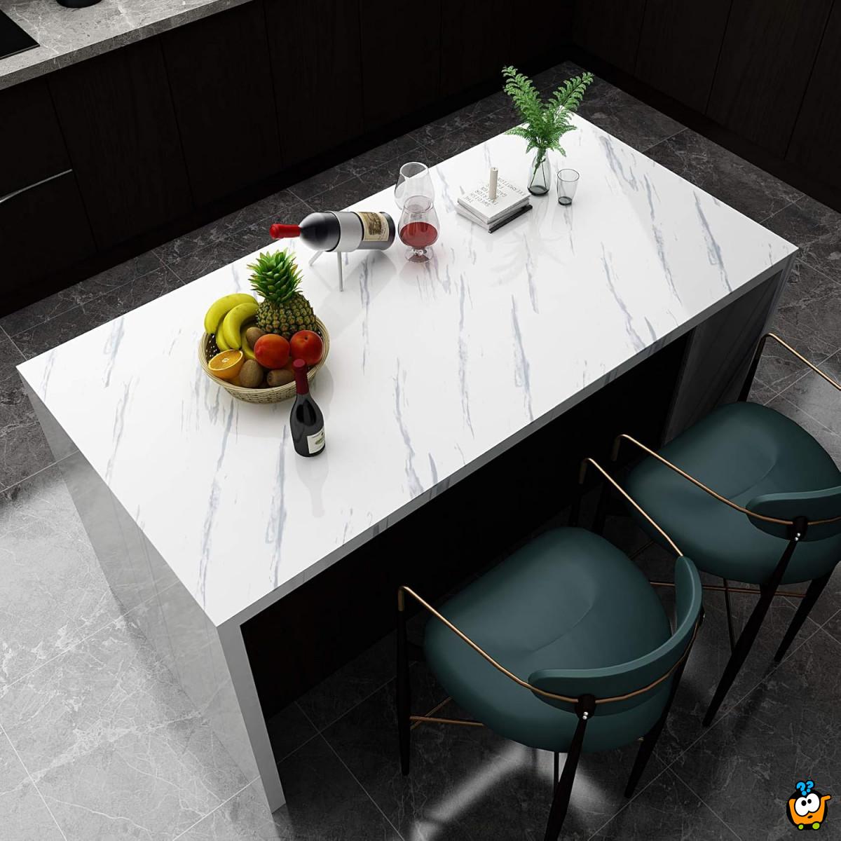Sjajna vinil tapeta za nameštaj Marble dezen - 5m rolna