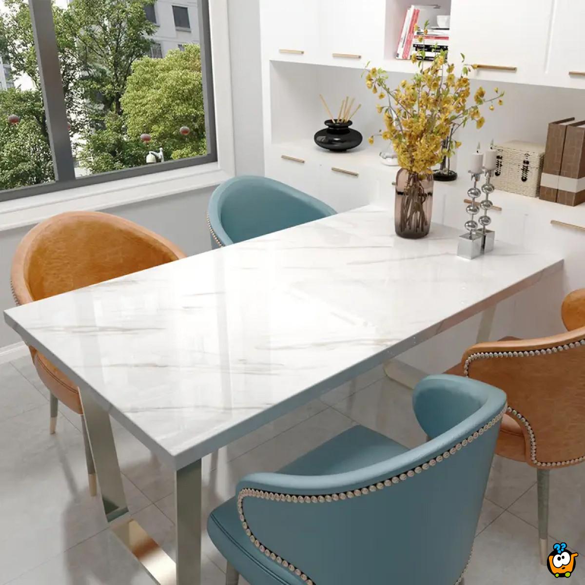Sjajna vinil tapeta za nameštaj Marble dezen - 5m rolna