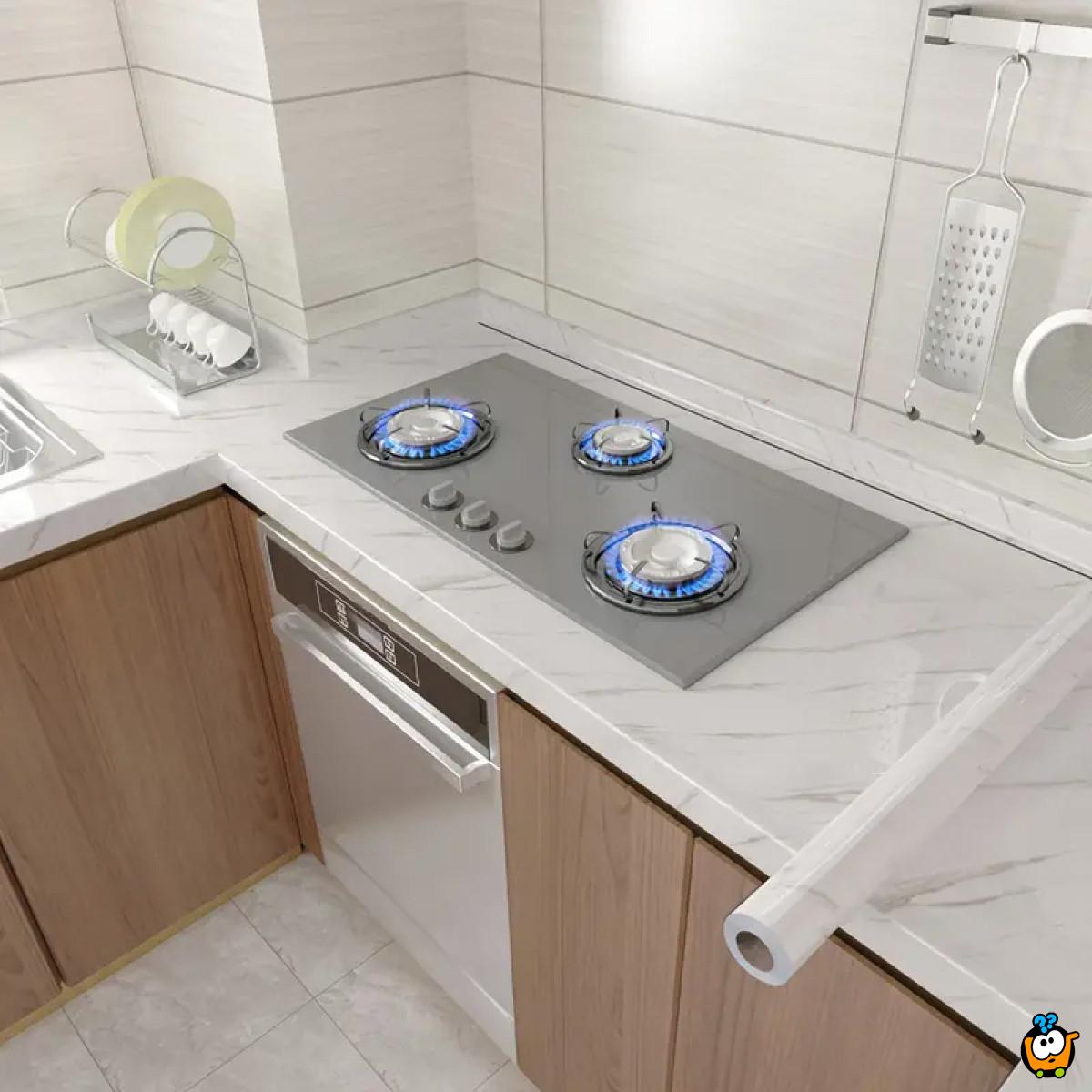 Sjajna vinil tapeta za nameštaj Marble dezen - 5m rolna