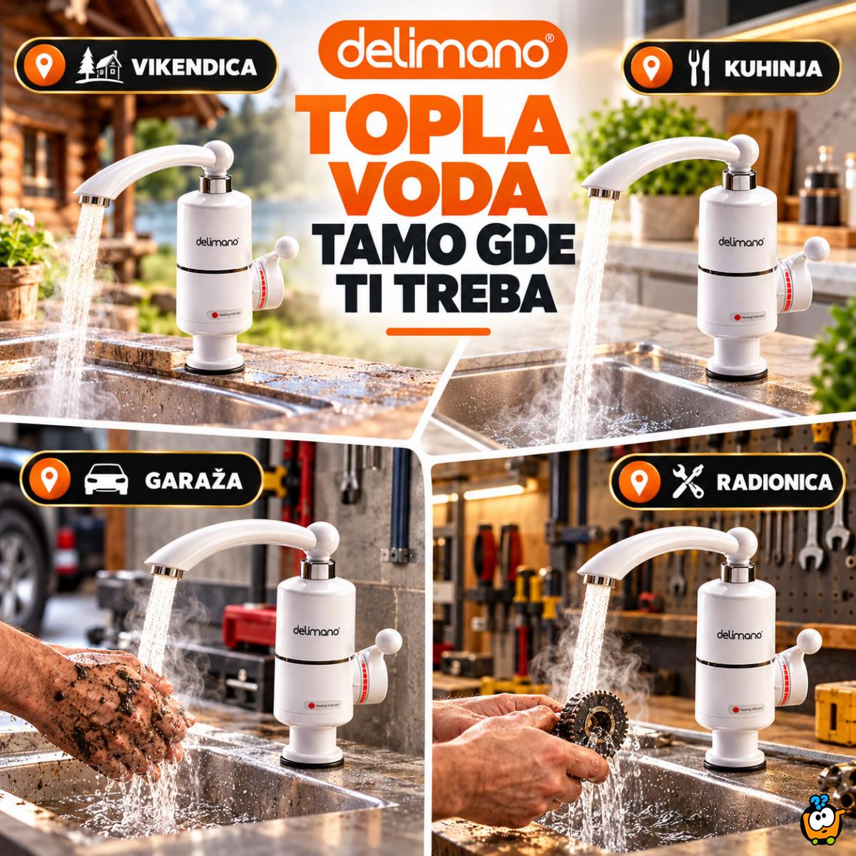 Delimano slavina sa instant grejačem – topla voda bez bojlera