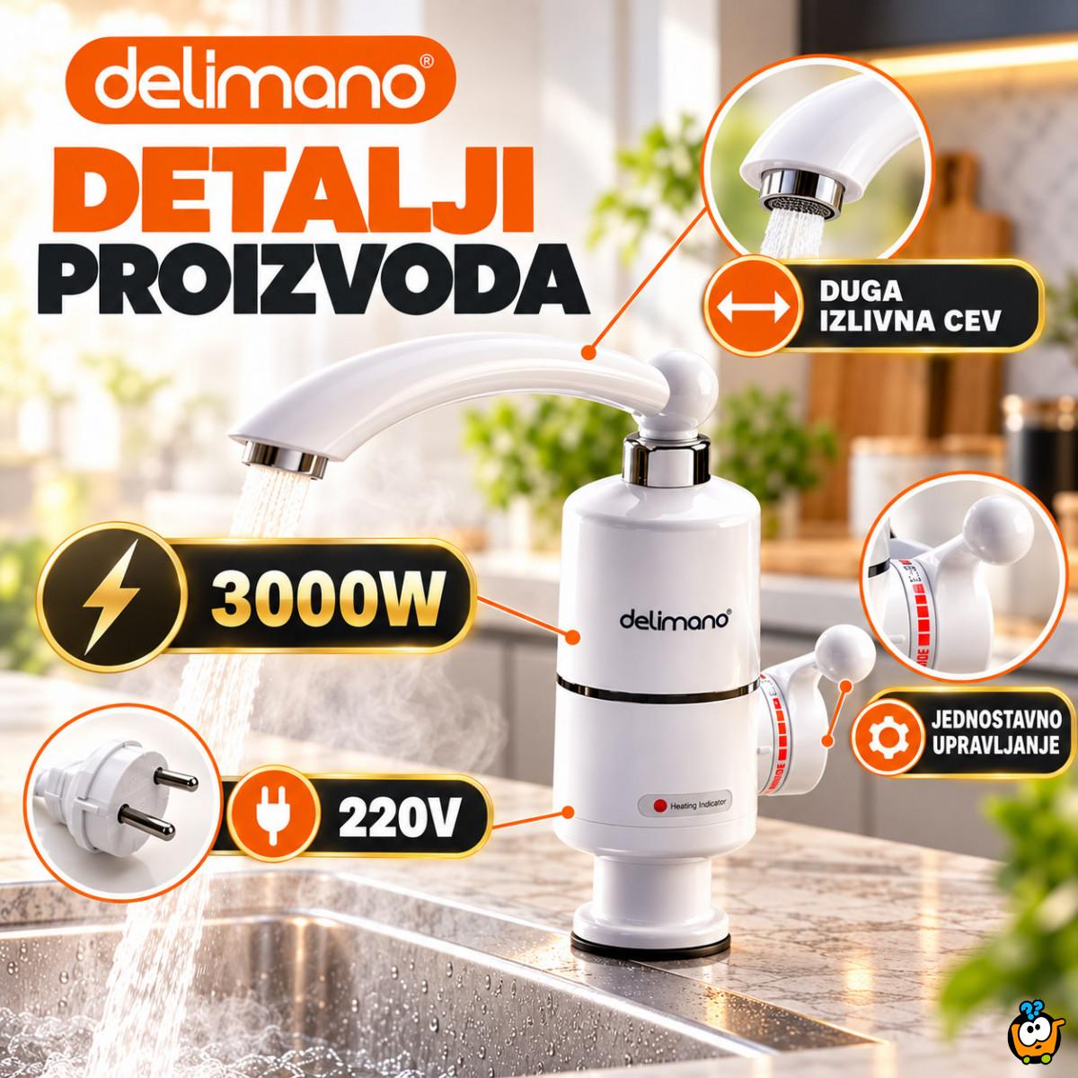 Delimano slavina sa instant grejačem – topla voda bez bojlera