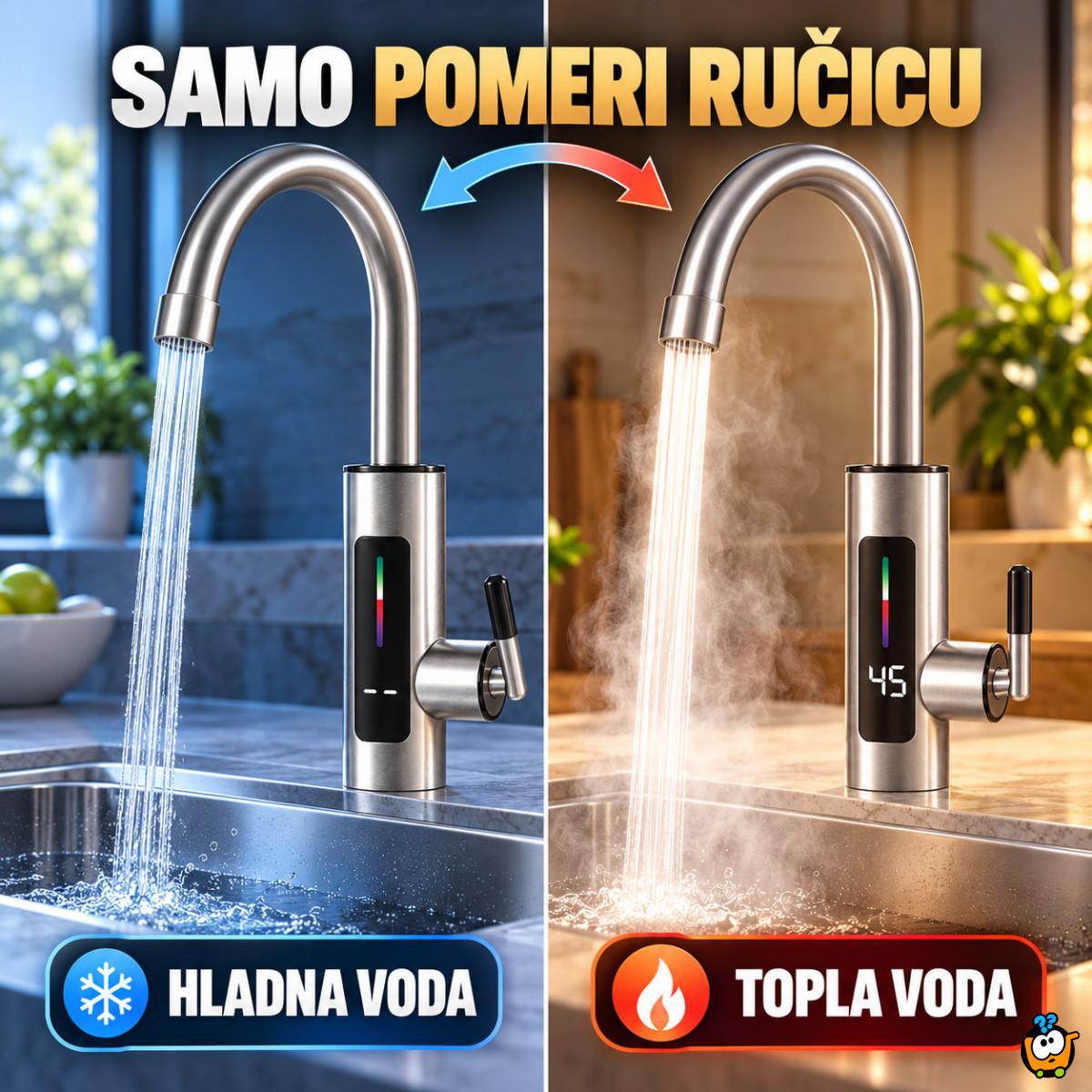 RY-019 INOX slavina sa protočnim bojlerom 3000W i digitalnim prikazom temperature