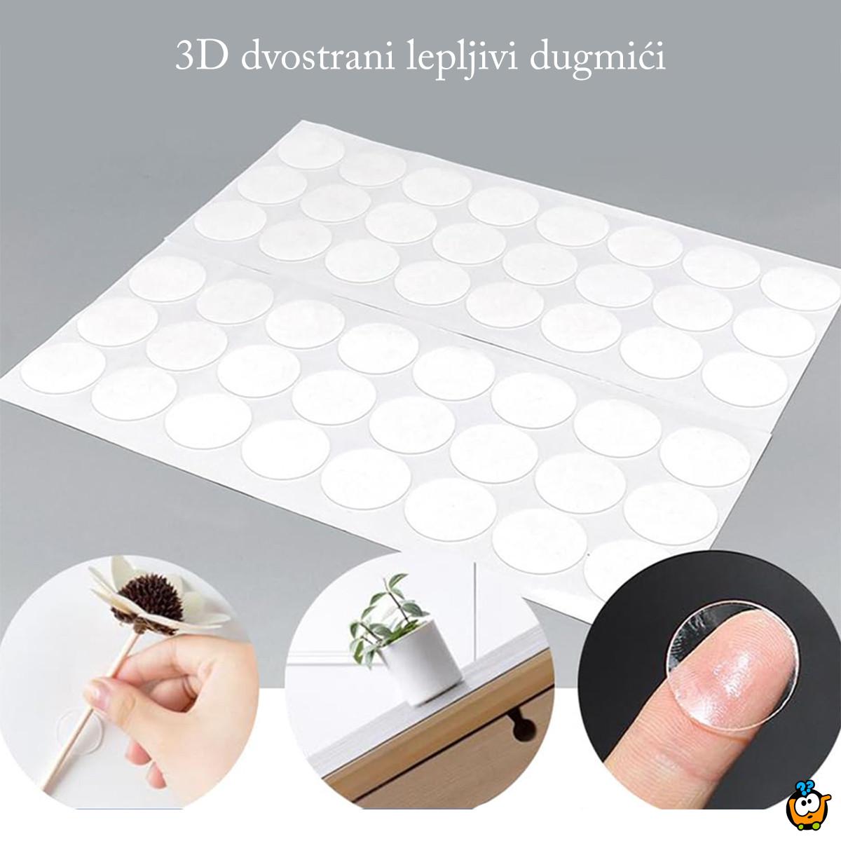 3D Dvostrani lepljivi kružići 