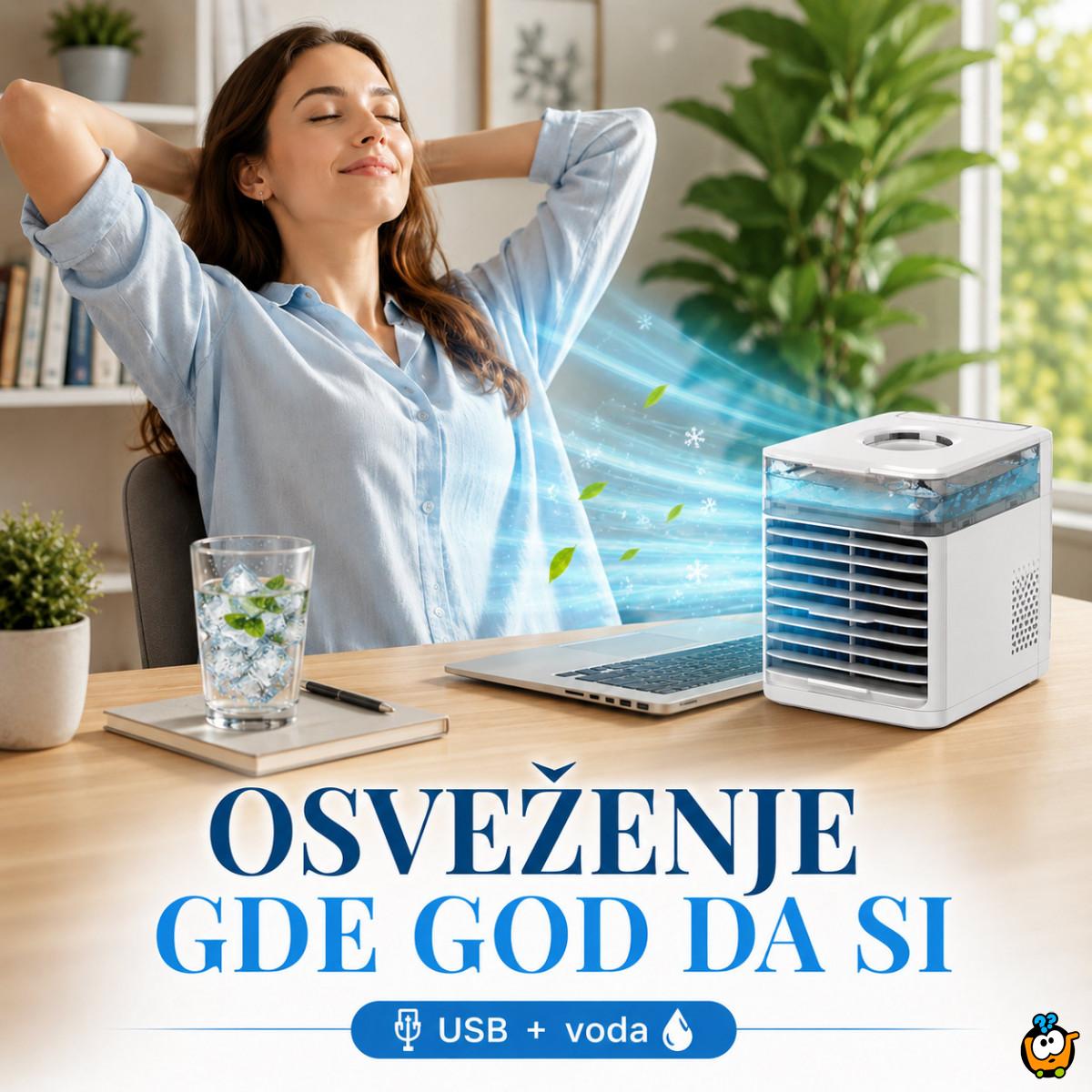 Mini prenosiva klima za osveženje – rashladi svoj kutak za par trenutaka