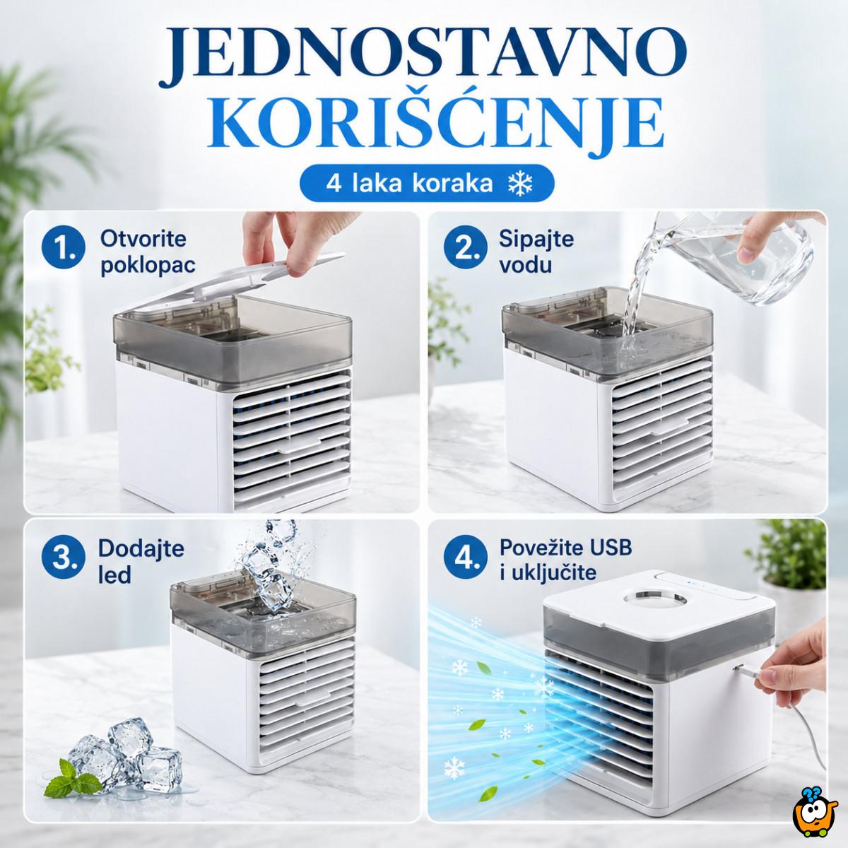 Mini prenosiva klima za osveženje – rashladi svoj kutak za par trenutaka