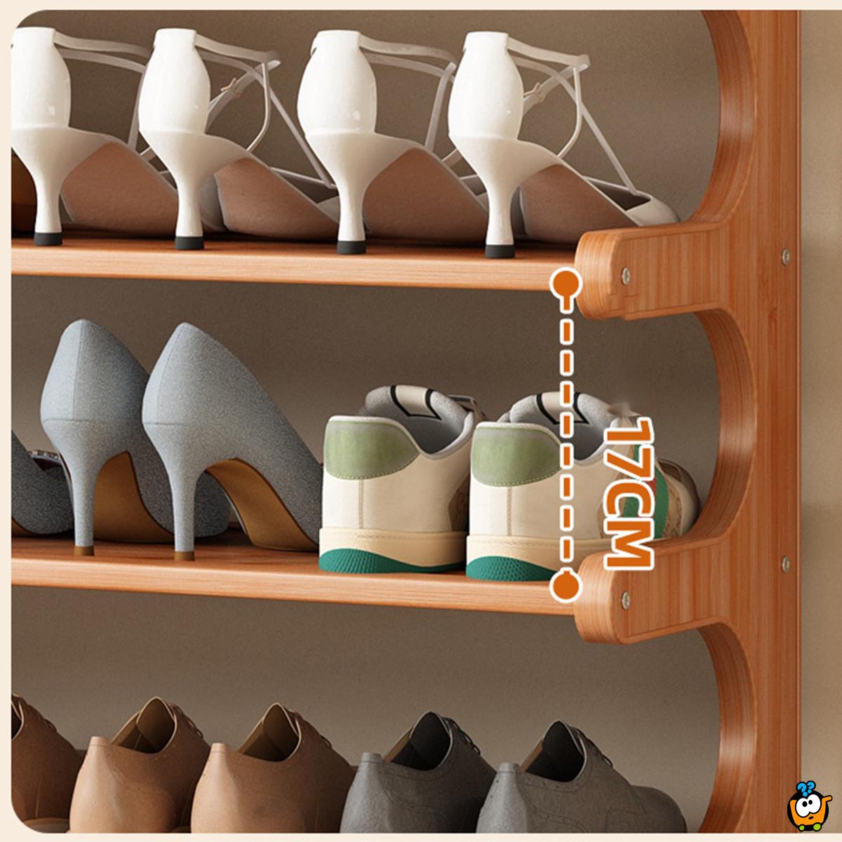 BAMBOO LINE - Vertikalni stalak-cipelarnik na 4 nivoa