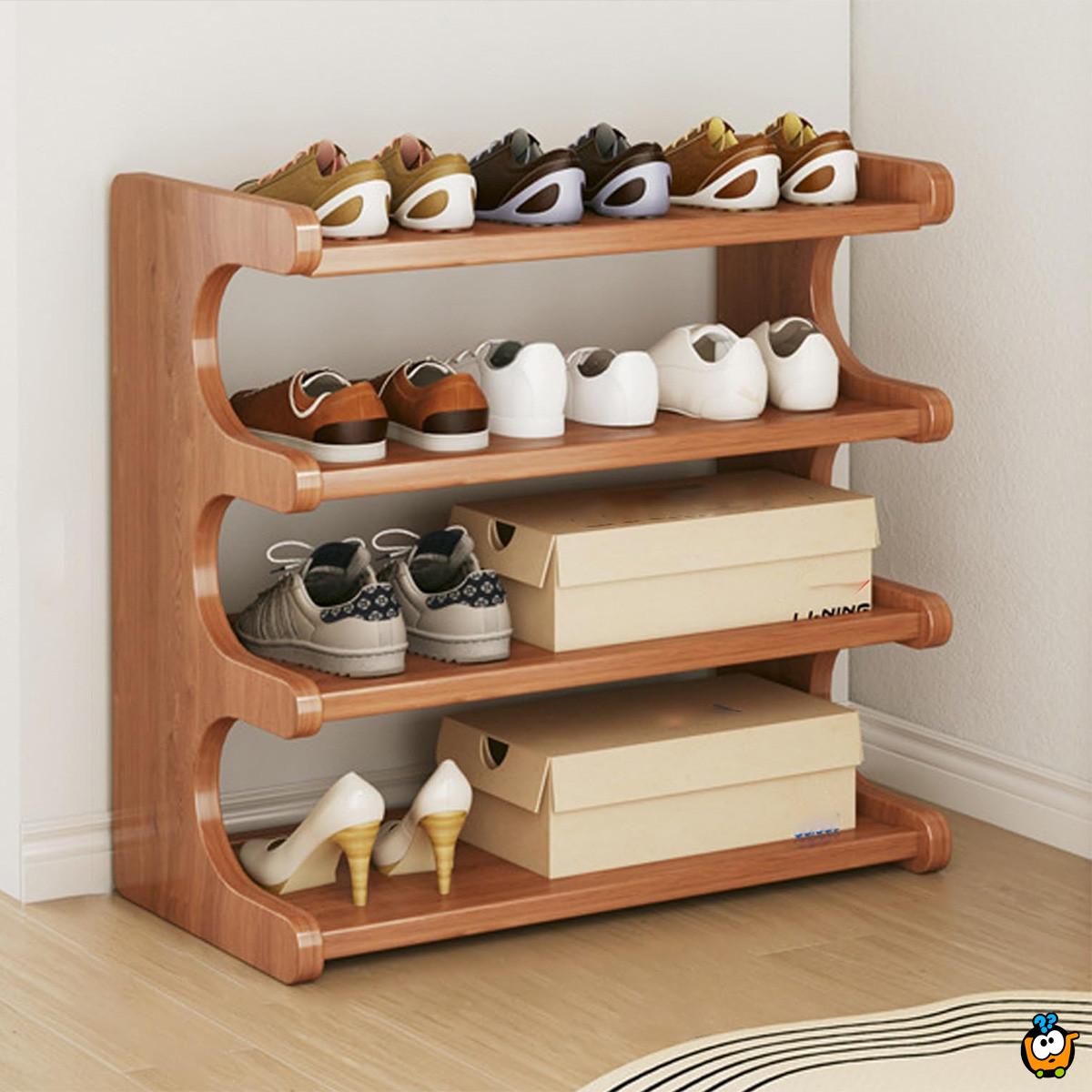 BAMBOO LINE - Vertikalni stalak-cipelarnik na 4 nivoa