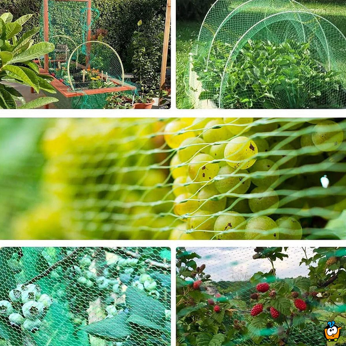 Baštenska zaštitna mreža za biljke i voće -  4x10m