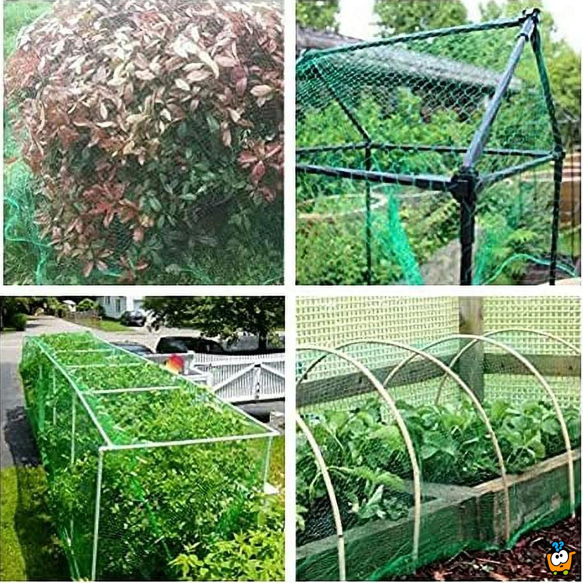 Baštenska zaštitna mreža za biljke i voće -  4x10m