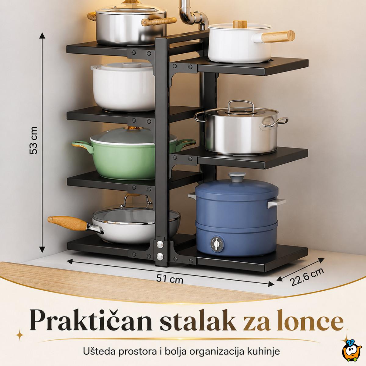 VERTIKO Pot Stand - podesivi stalak za tiganje i šerpe