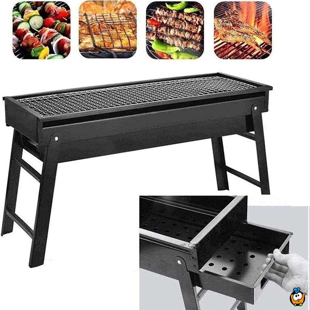 Sklopivi prenosivi roštilj za uživanje napolju