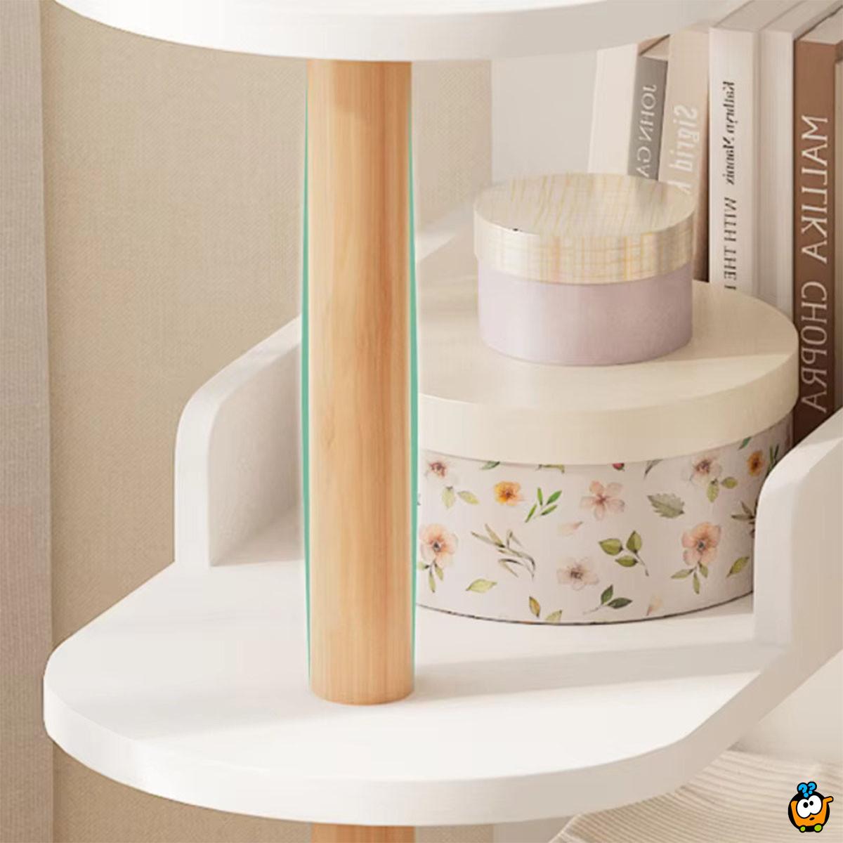 Moderna drvena polica na 3 nivoa