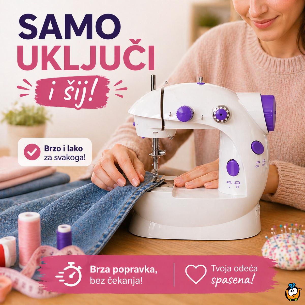 Mini šivaća mašina za brze popravke odeće – 2 brzine
