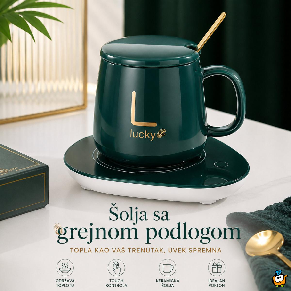 Smart Coffee Set - Električni grejač za kafu sa šoljom – smart podloga za toplu kafu i čaj