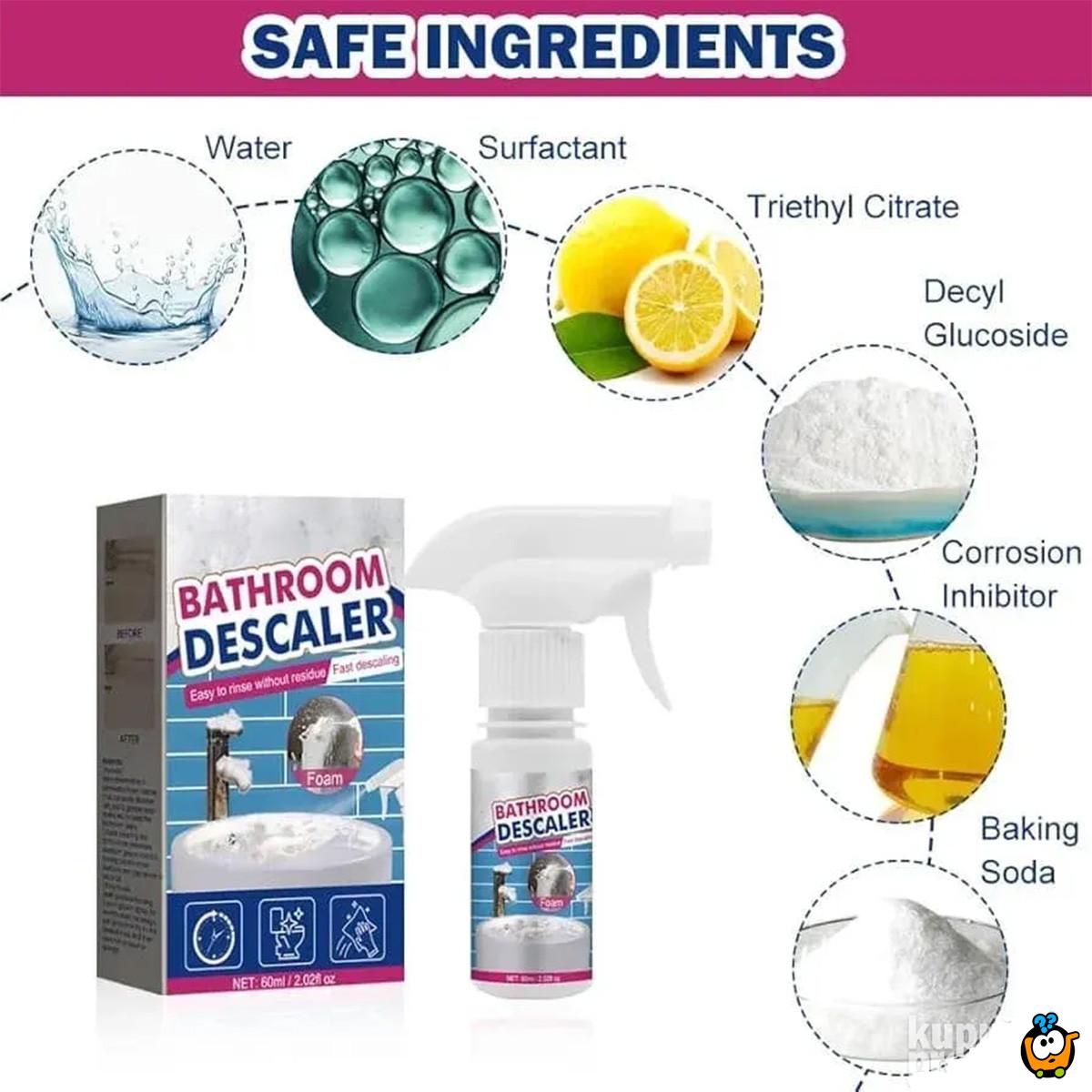 Prirodni čistač za kupatilo – snažna pena za uporne mrlje