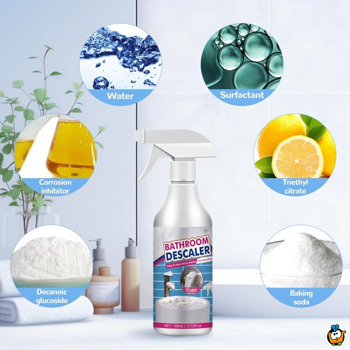 Prirodni čistač za kupatilo – snažna pena za uporne mrlje