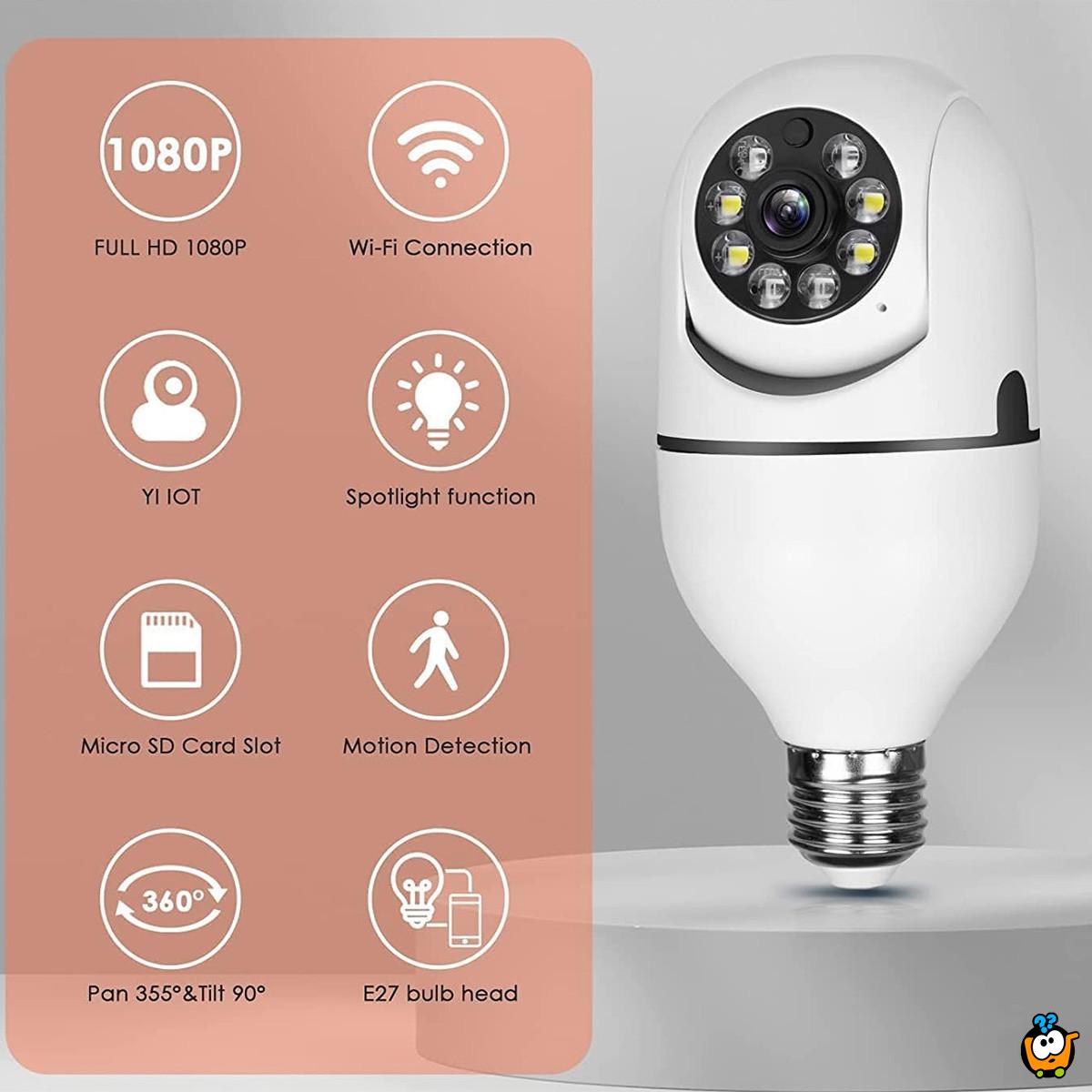 Smart Bulb - WiFi sigurnosna kamera u obliku sijalice