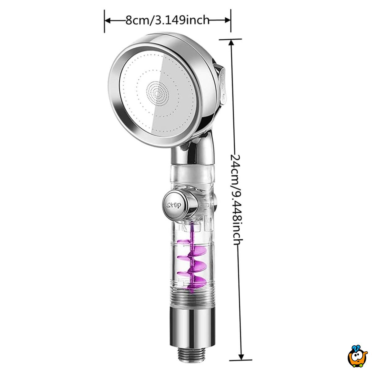 Turbo  charged shower - Tuš glava sa filterom i pojačanim pritiskom