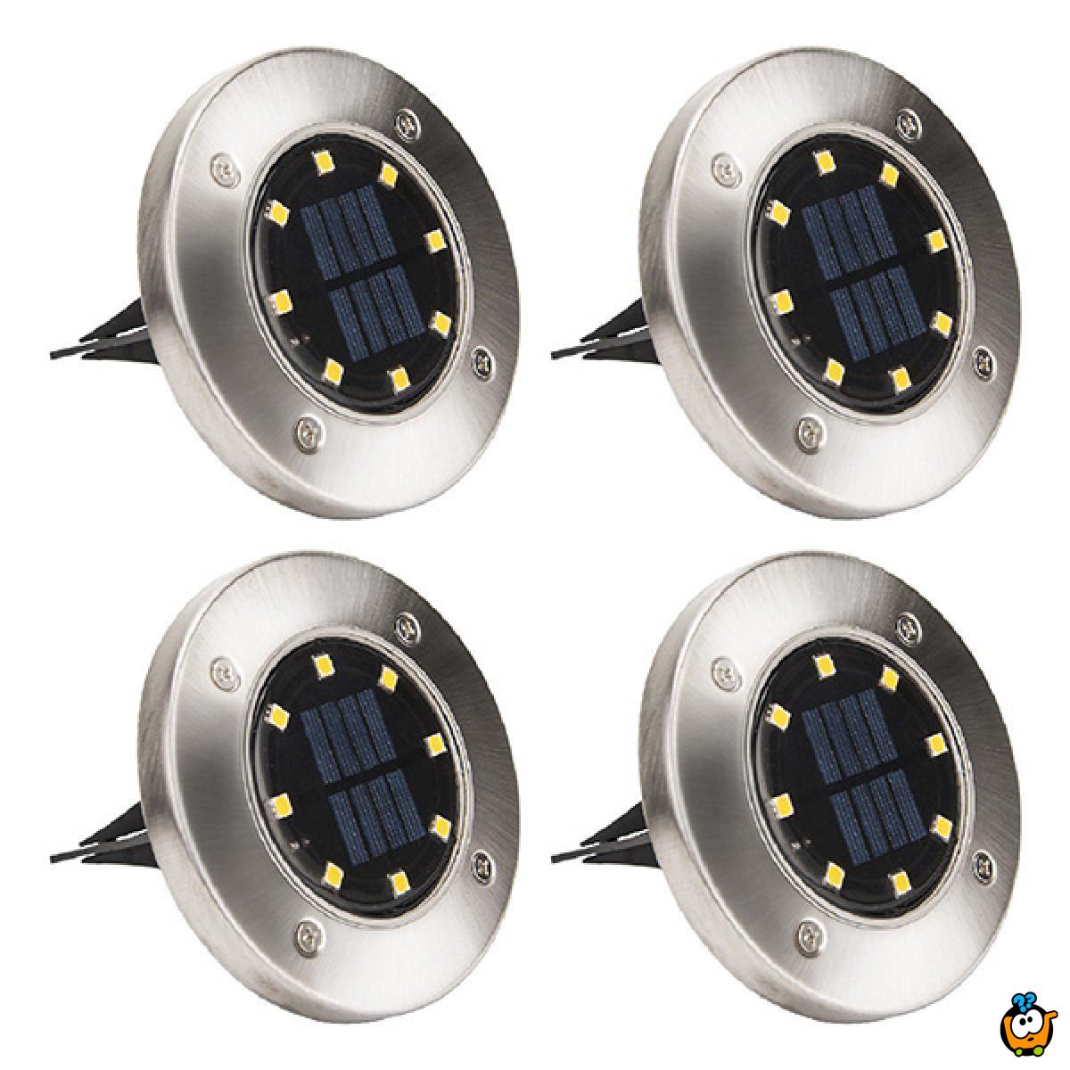 Disk Lights - Baštenske solarne disk ubodne lampe 4 kom