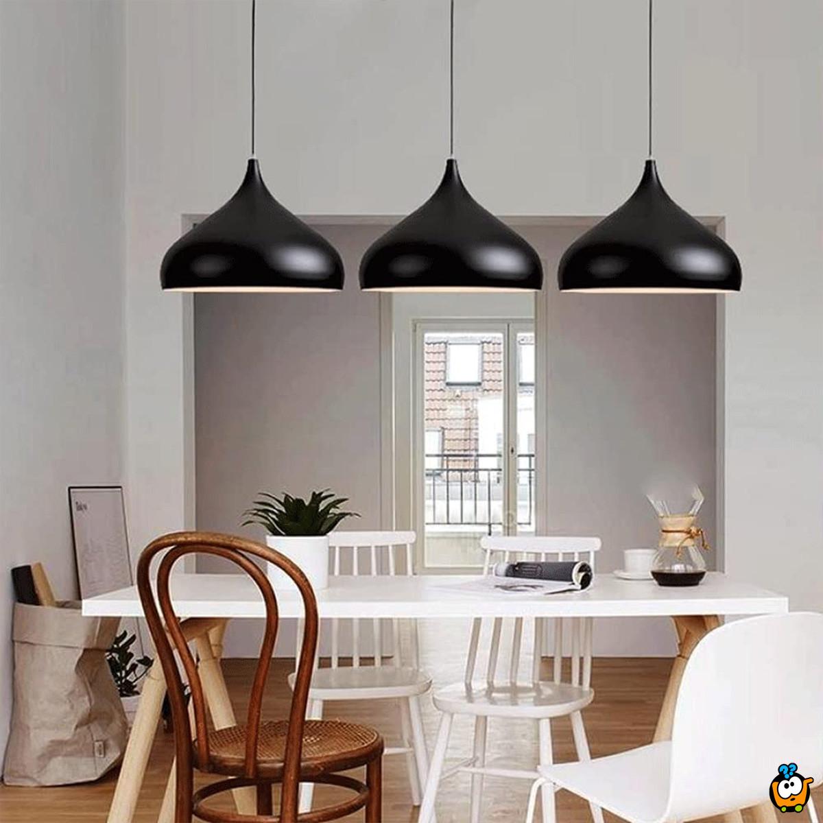 Macaron Black 35 - visilica sa metalnim abažurom