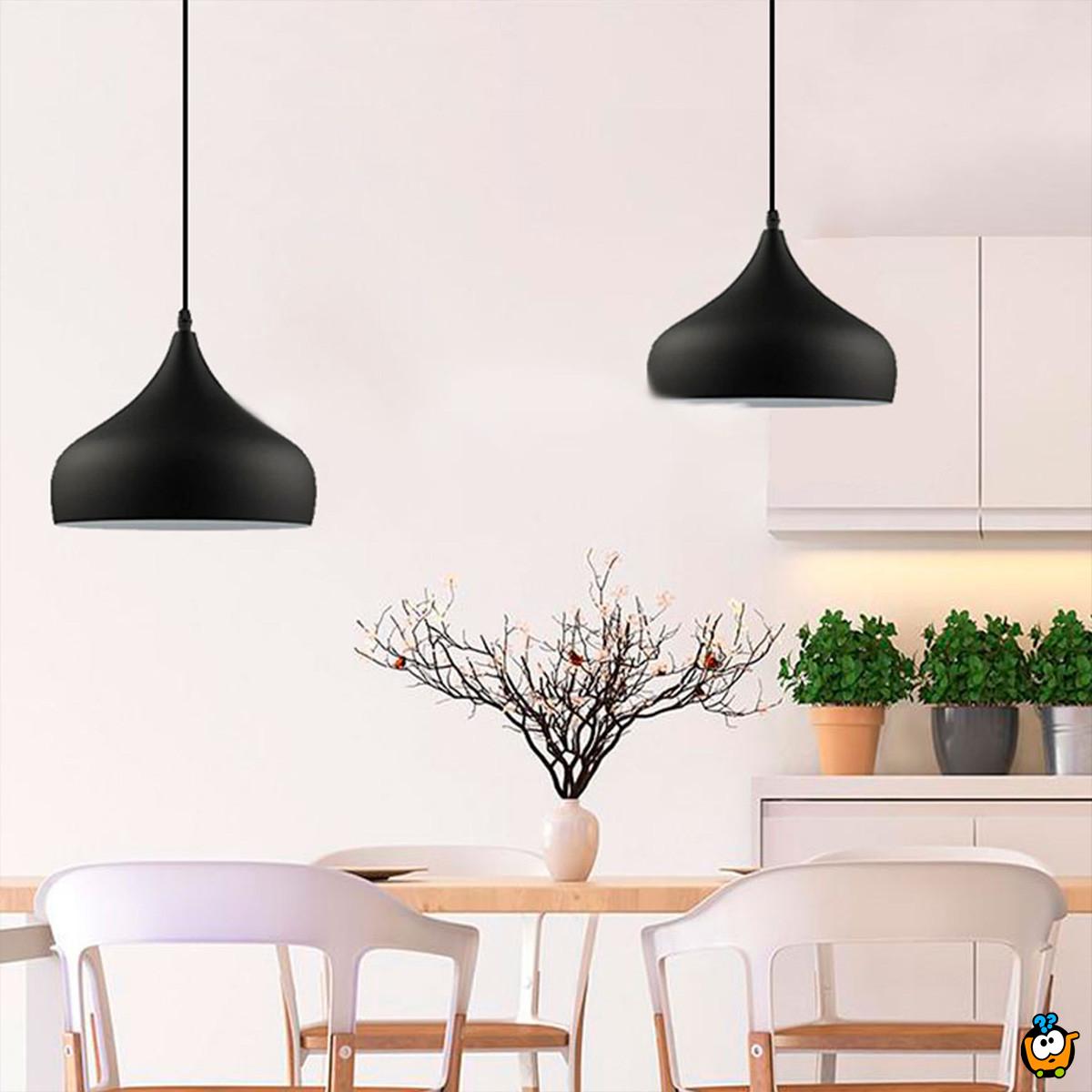 Macaron Black 35 - visilica sa metalnim abažurom