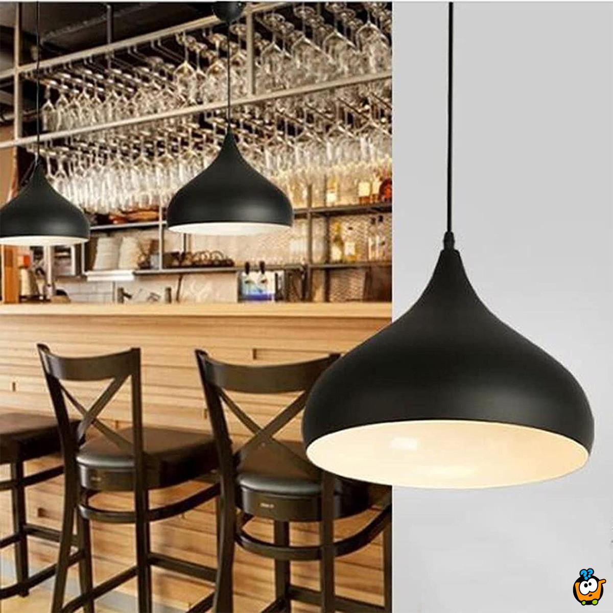 Macaron Black 35 - visilica sa metalnim abažurom