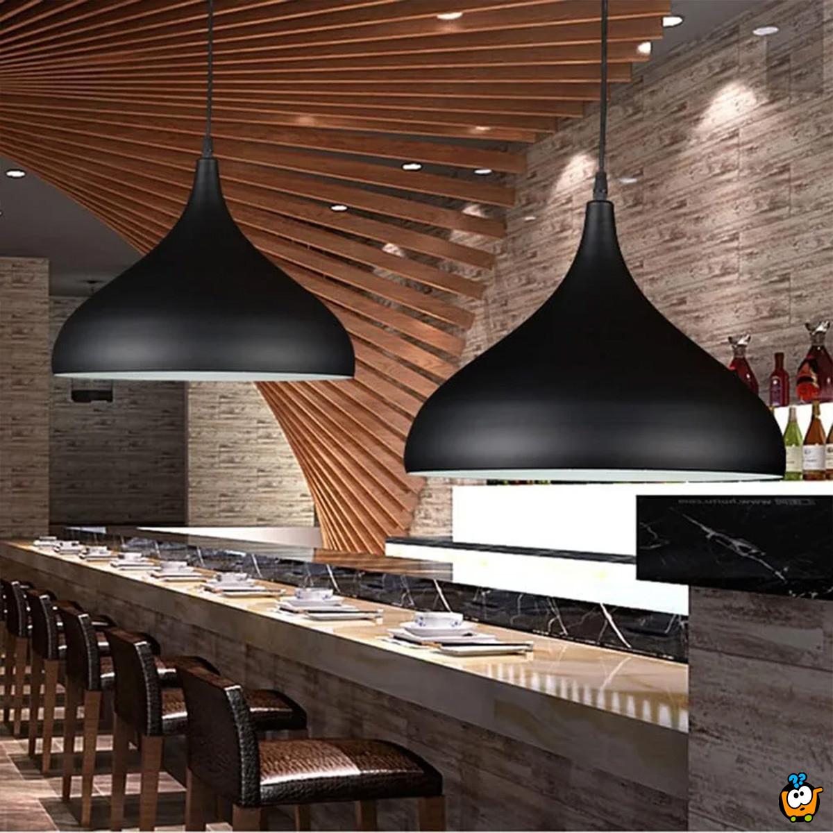 Macaron Black 35 - visilica sa metalnim abažurom