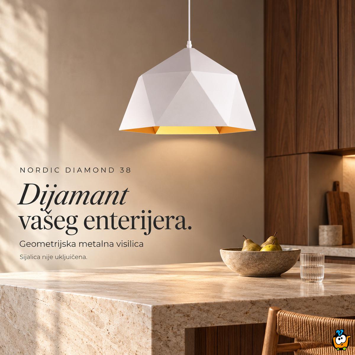 Nordic Diamond 38 – geometrijska viseća lampa 