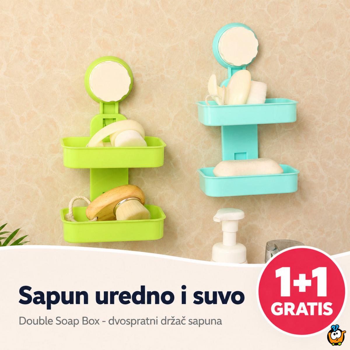 1+1 GRATIS Double soap box - Dvospratni držac sapuna