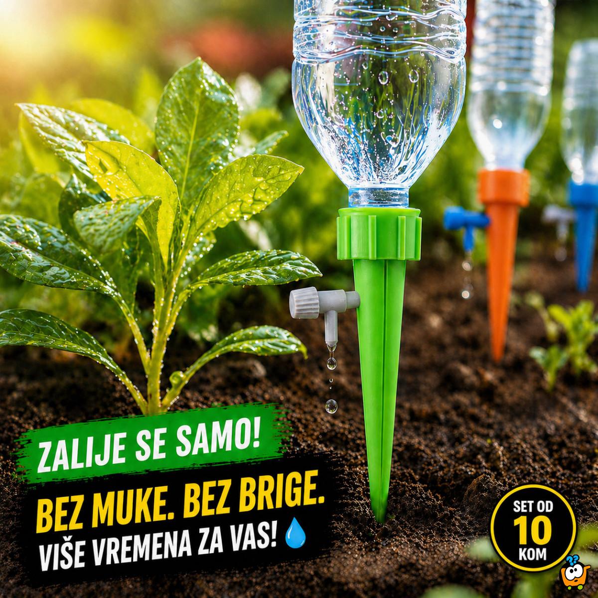 Pametna prskalica kap-po-kap 10 komada – Savršeno zalivanje bez muke i rasipanja vode