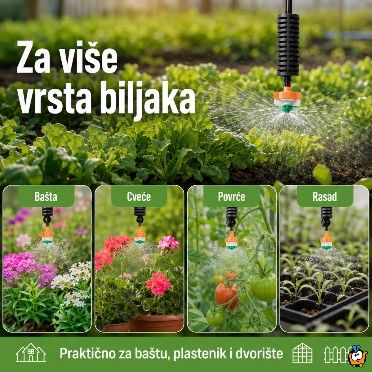 Viseća prskalica za navodnjavanje i orošavanje biljaka – za baštu, plastenik i dvorište
