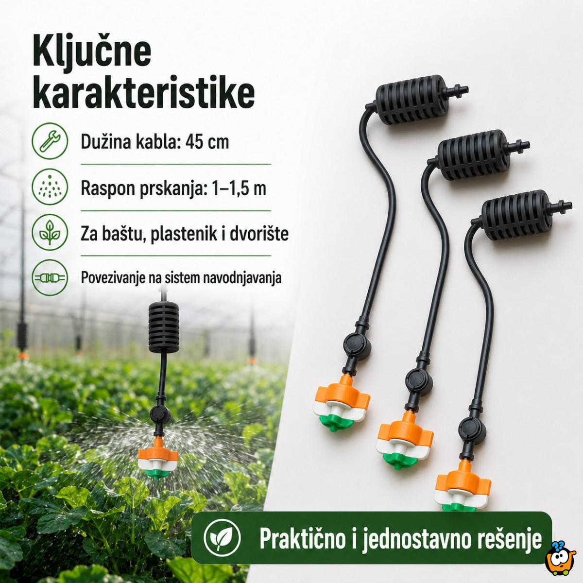 Viseća prskalica za navodnjavanje i orošavanje biljaka – za baštu, plastenik i dvorište