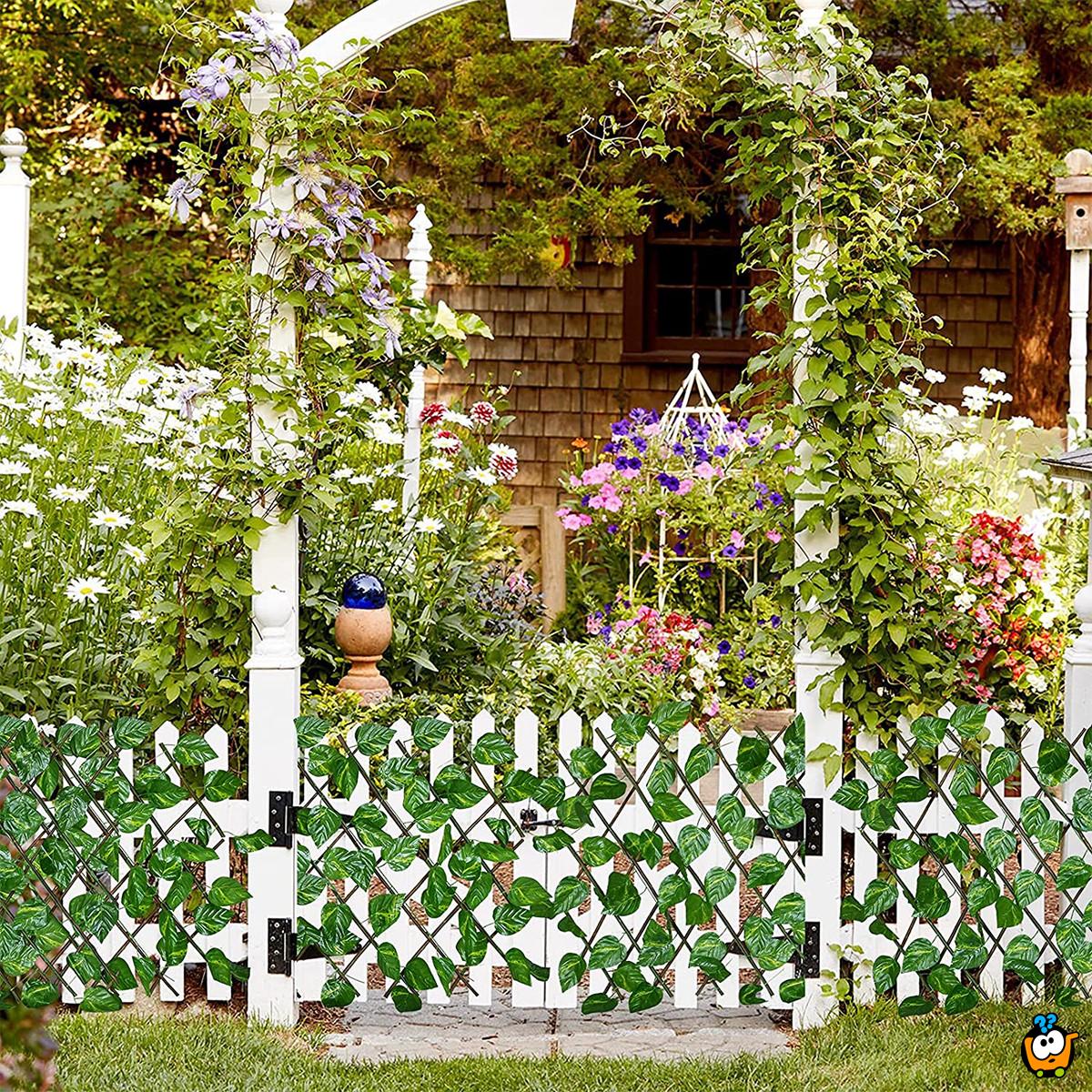 Green Fence - Podesiva ograda sa veštačkim zelenilom 70 cm