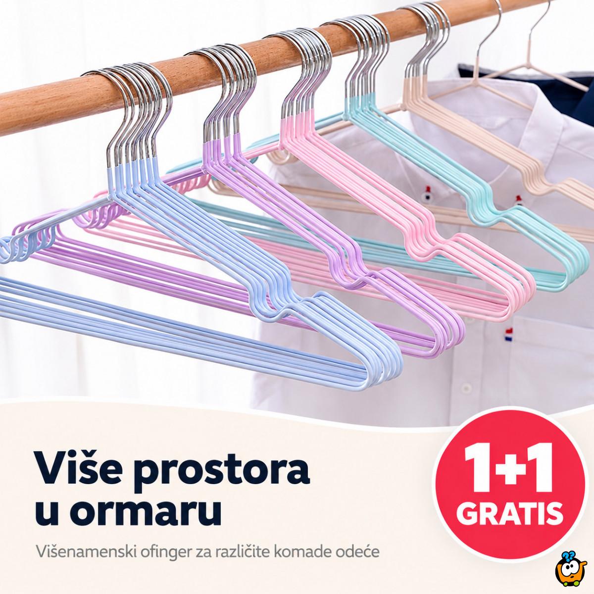1+1 GRATIS Višenamenski ofinger za različite komade odeće u raznim bojama