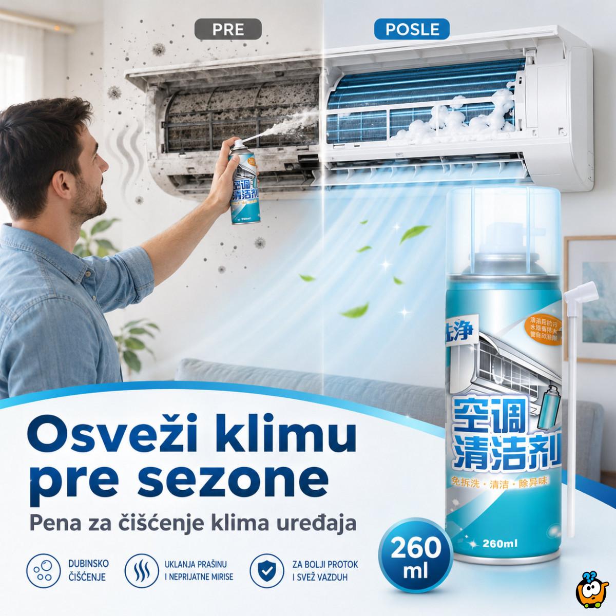 Sredstvo za čišćenje unutrašnje jedinice klime 260 ml u spreju
