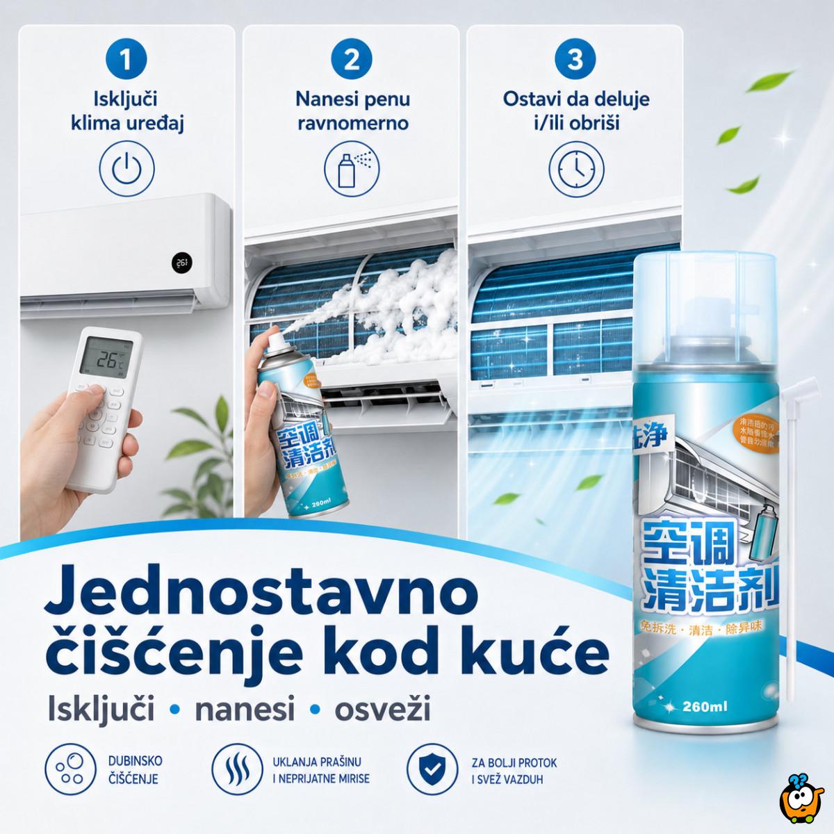 Sredstvo za čišćenje unutrašnje jedinice klime 260 ml u spreju