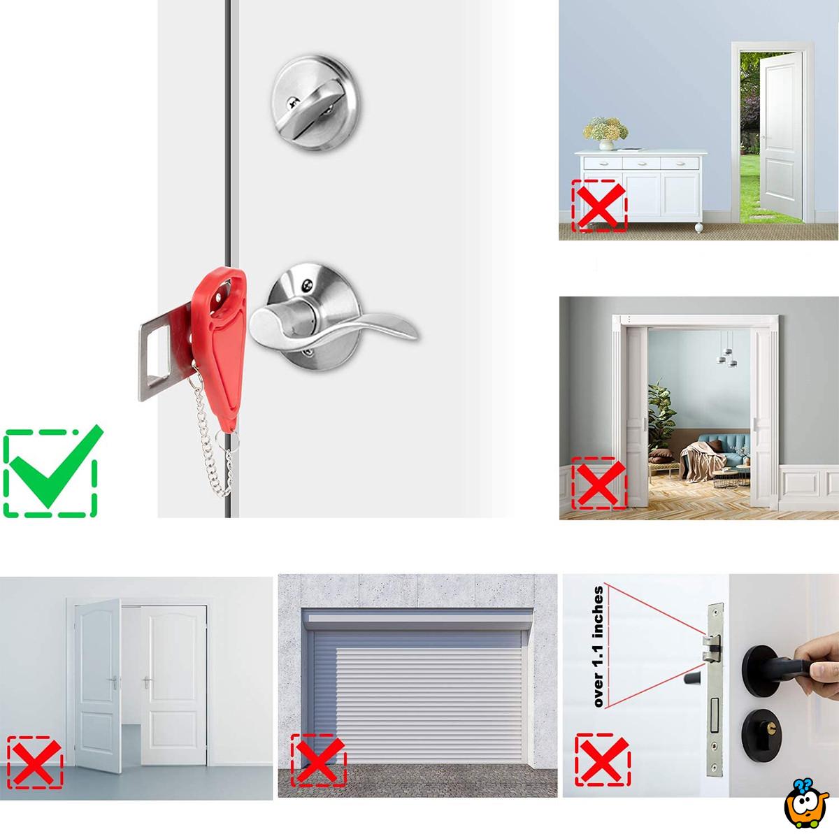 Door Lock – Prenosiva brava za zaključavanje vrata