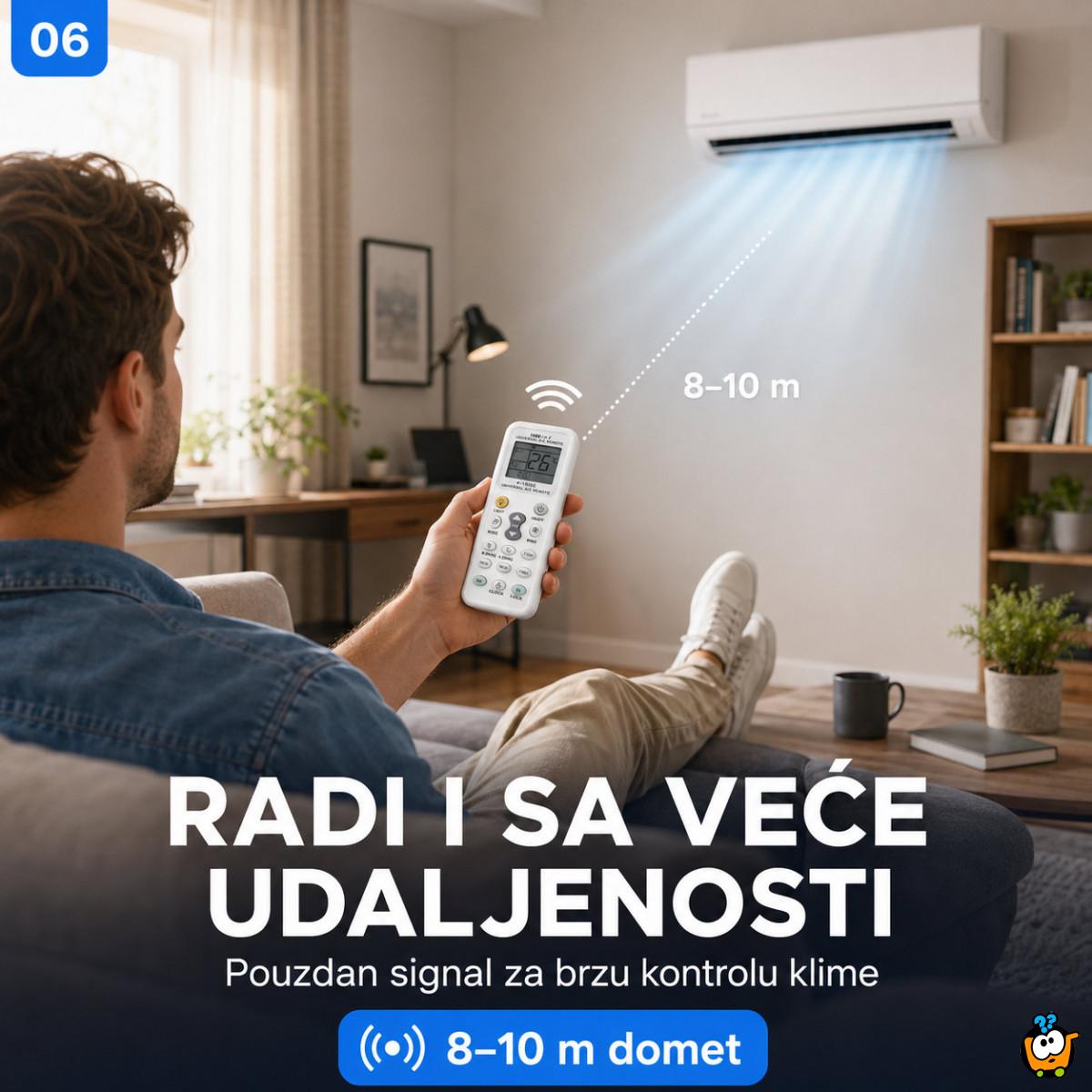 Univerzalni daljinski upravljač za klima uređaje – zamena za izgubljen ili pokvaren daljinski
