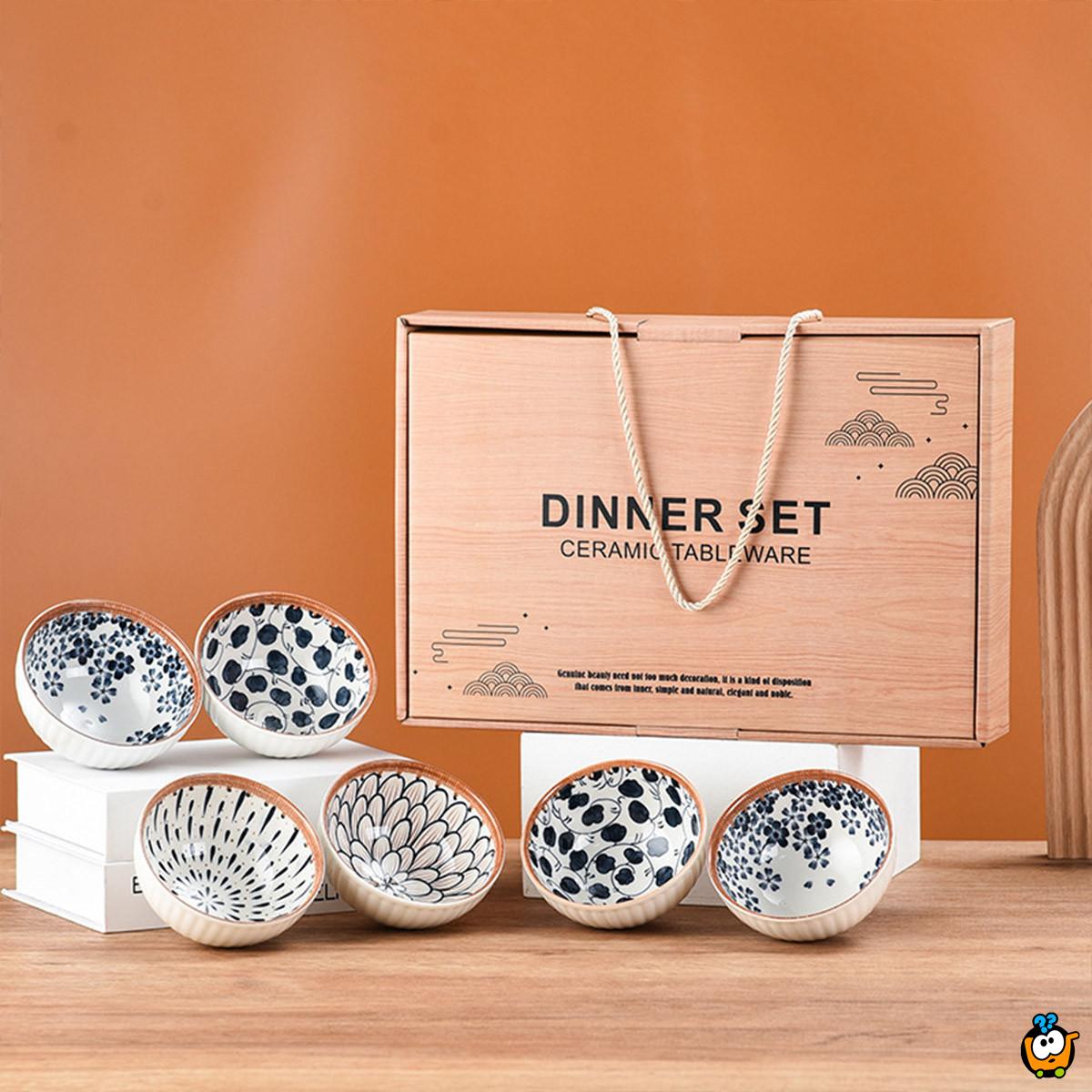 Premium Souvenir Bowl - ekskluzivni keramički set od 6 činija u kutiji