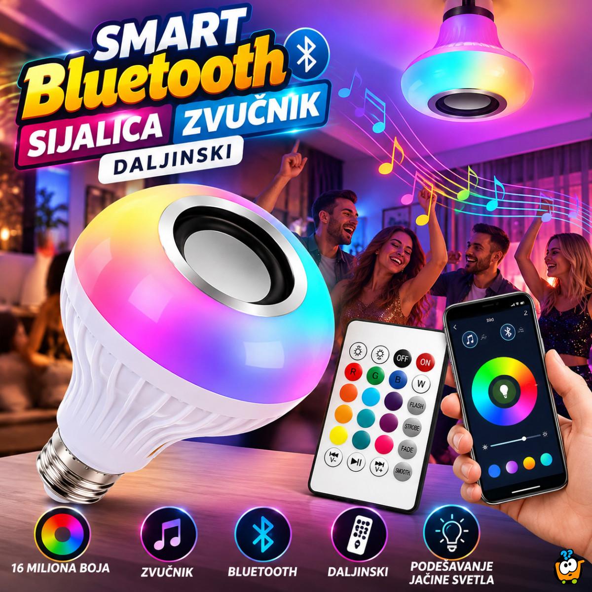 Smart bluetooth sijalica zvučnik + daljinski