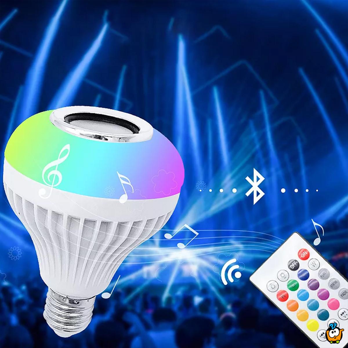 Smart bluetooth sijalica zvučnik + daljinski