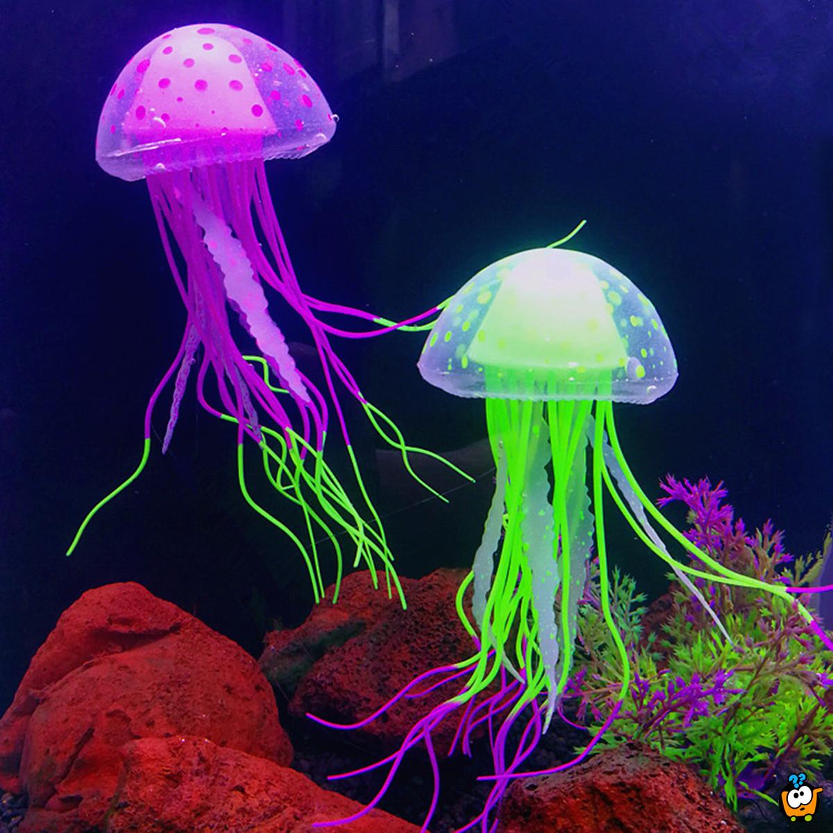 Dekorativne fluorescentne meduze